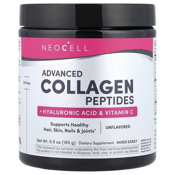 NeoCell Advanced Collagen Peptides with Vitamin C & Hyaluronic Acid - 390g