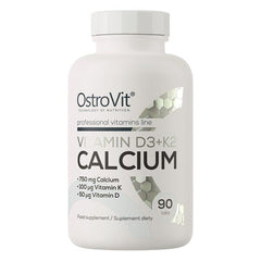 OstroVit Vitamin D3 + K2 Calcium - 90 tabs