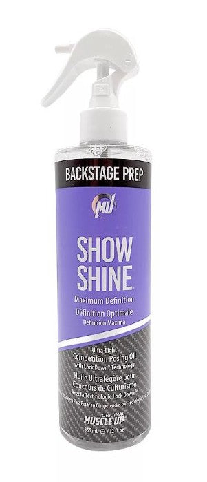 Pro Tan Show Shine, Maximum Definition Ultra Light Competition Posing Oil Spray - 355 ml.