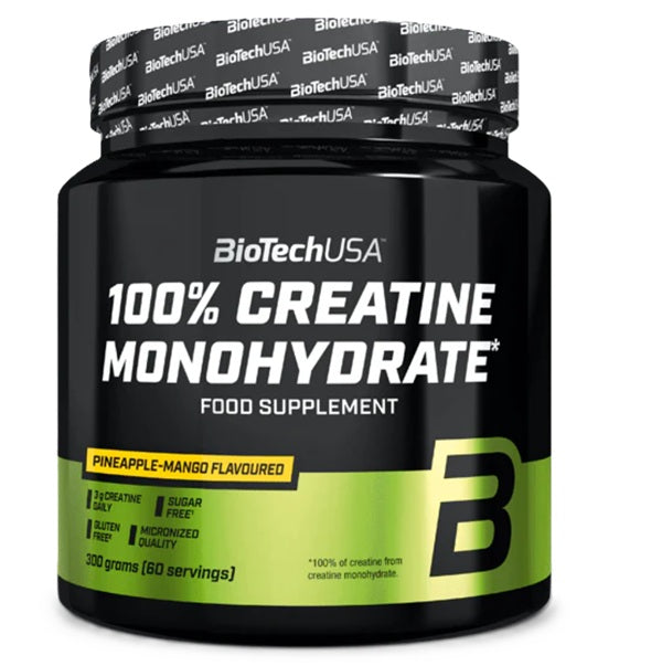 BioTechUSA 100% Creatine Monohydrate, Pineapple-Mango - 300g