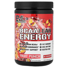 EVLution Nutrition BCAA Lean Energy, Fruit Punch (EAN 810167100167) - 327g