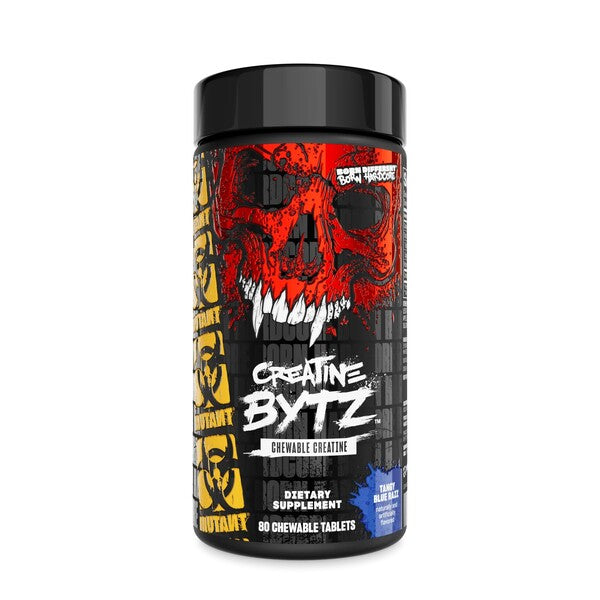 Mutant Creatine Bytz Chewables, Tang Blue Razz - 80 chewables