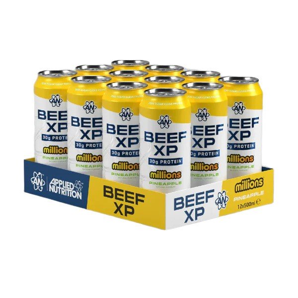 Applied Nutrition Beef XP Cans, Millions Pineapple - 12 x 500 ml.