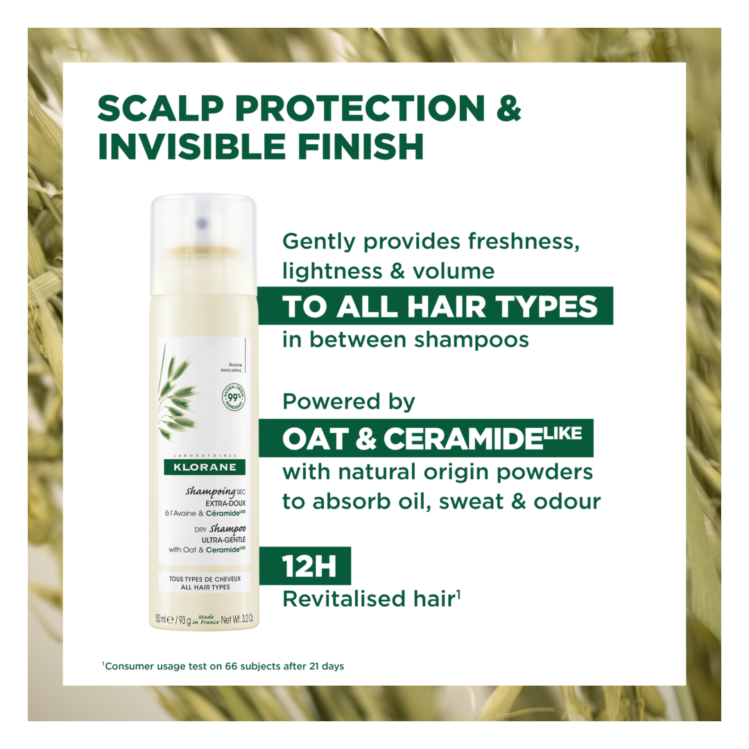 Klorane Dry Shampoo With Oat & CeramideLike Spray  250ml - Sense42 Beauty and Health