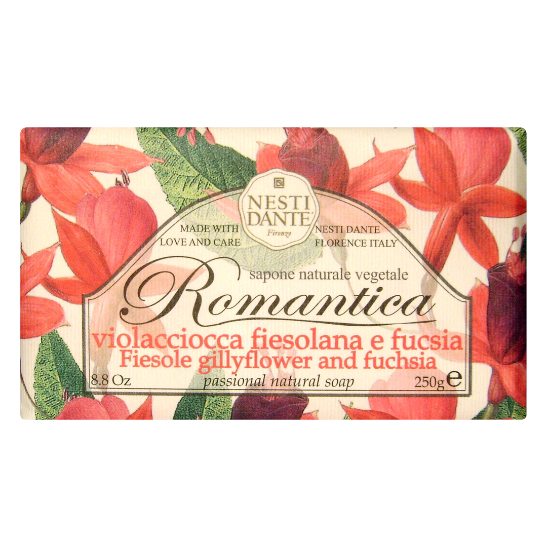 Nesti Dante Romantica Fiesole Gillyflower and Fuchsia Soap - Sense42 Beauty and Health