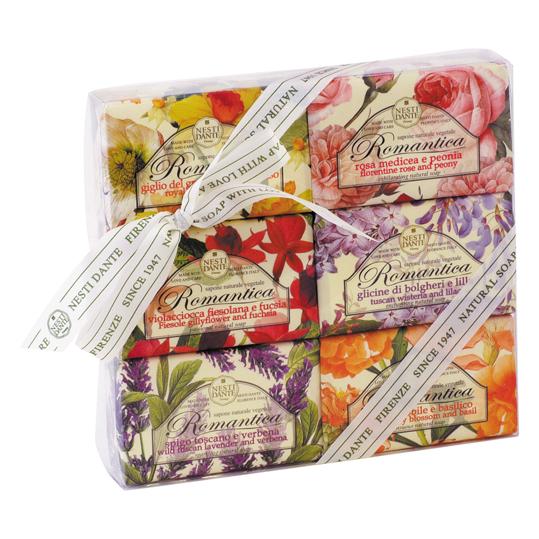 Nesti Dante Romantica Soap 6 x 150g Gift Set - Sense42 Beauty and Health