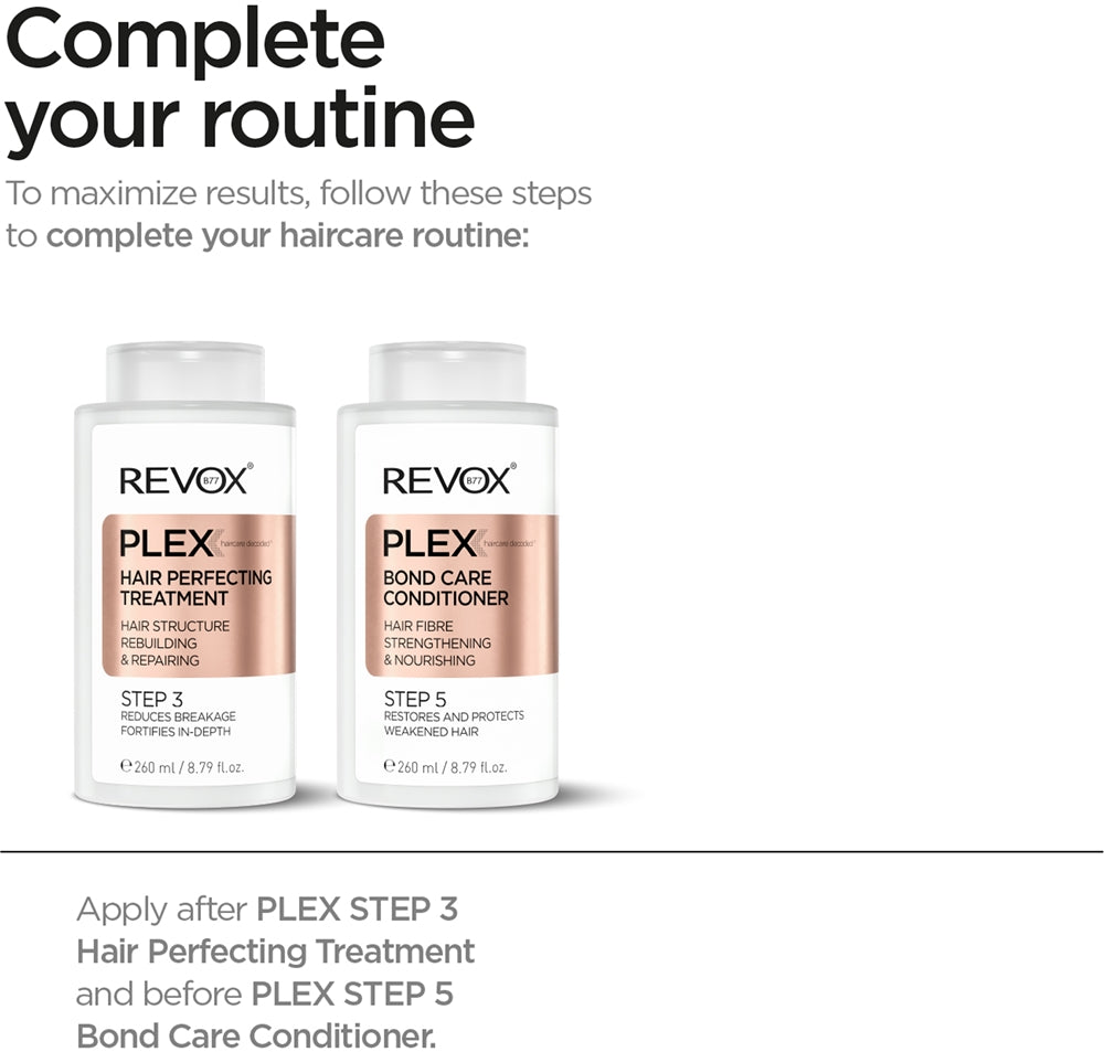 Revox B77 PLEX Bond Care Shampoo. Step 4 - Sense42 Beauty and Health