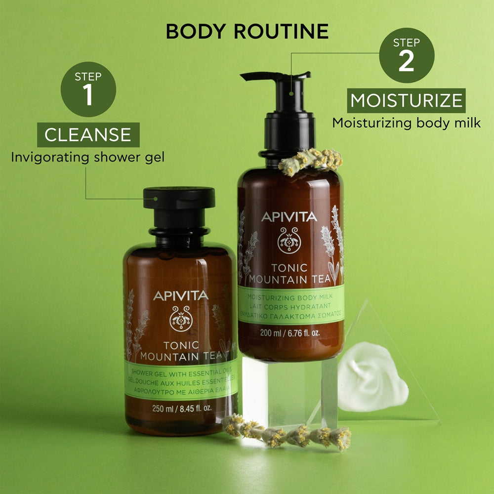 Apivita Tonic Mountain Tea Moisturizing Body Milk - Sense42 Beauty and Health