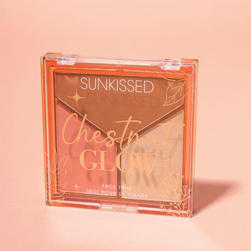 Sunkissed Chestnut Glow Face Trio 17.5g - Sense42 Beauty and Health