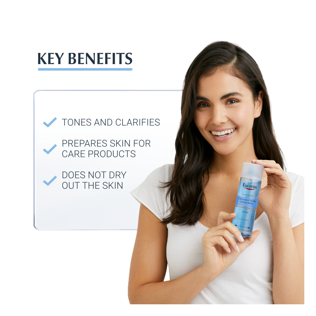 Eucerin DermatoClean Hyaluron Toner 200ml - Sense42 Beauty and Health