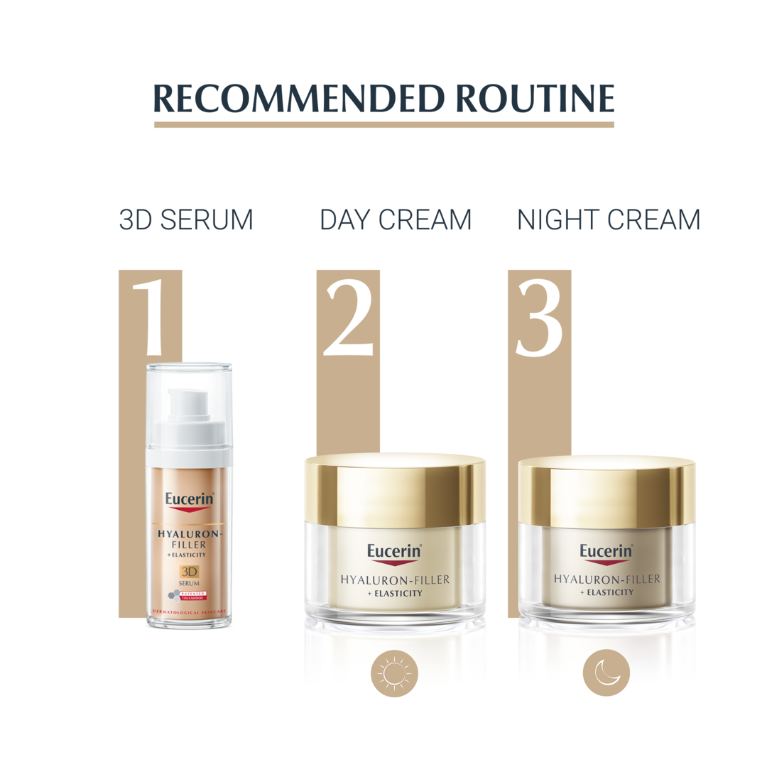 Eucerin Hyaluron-Filler + Elasticity Day Cream SPF15  50ml - Sense42 Beauty and Health