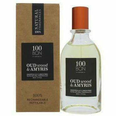100BON Oud Wood & Amyris Refillable Eau de Parfum Concentrate Spray - 50ml