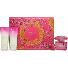 Versace Bright Crystal Absolu Gift Set 90ml EDP + 100ml Body Lotion + 100ml Shower Gel + 5ml EDP