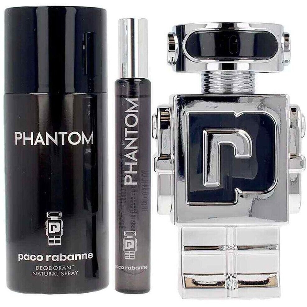 Paco Rabanne Phantom Gift Set 100ml EDT + 10ml EDT + 150ml Deodorant Spray