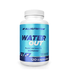 ALLNUTRITION Water Out Food Supplement to Remove Excess Water - Natural detoxification and Weight Loss with Plant extracts Bioperine 120 Capsules