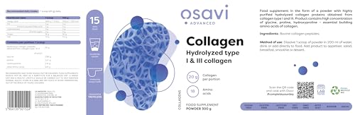 Osavi Collagen Peptides - Hydrolyzed Type 1 & 3-300g