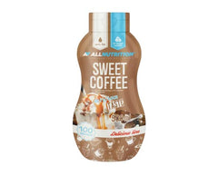ALLNUTRITION Sweet Sauce - Sugar Free Sweet Syrup for Fit Desserts, Pancakes, Waffles - Zero Fat Creamy Sauce - Low Calorie Sweets - Healthy Snacks - 500ml - Sweet Coffee