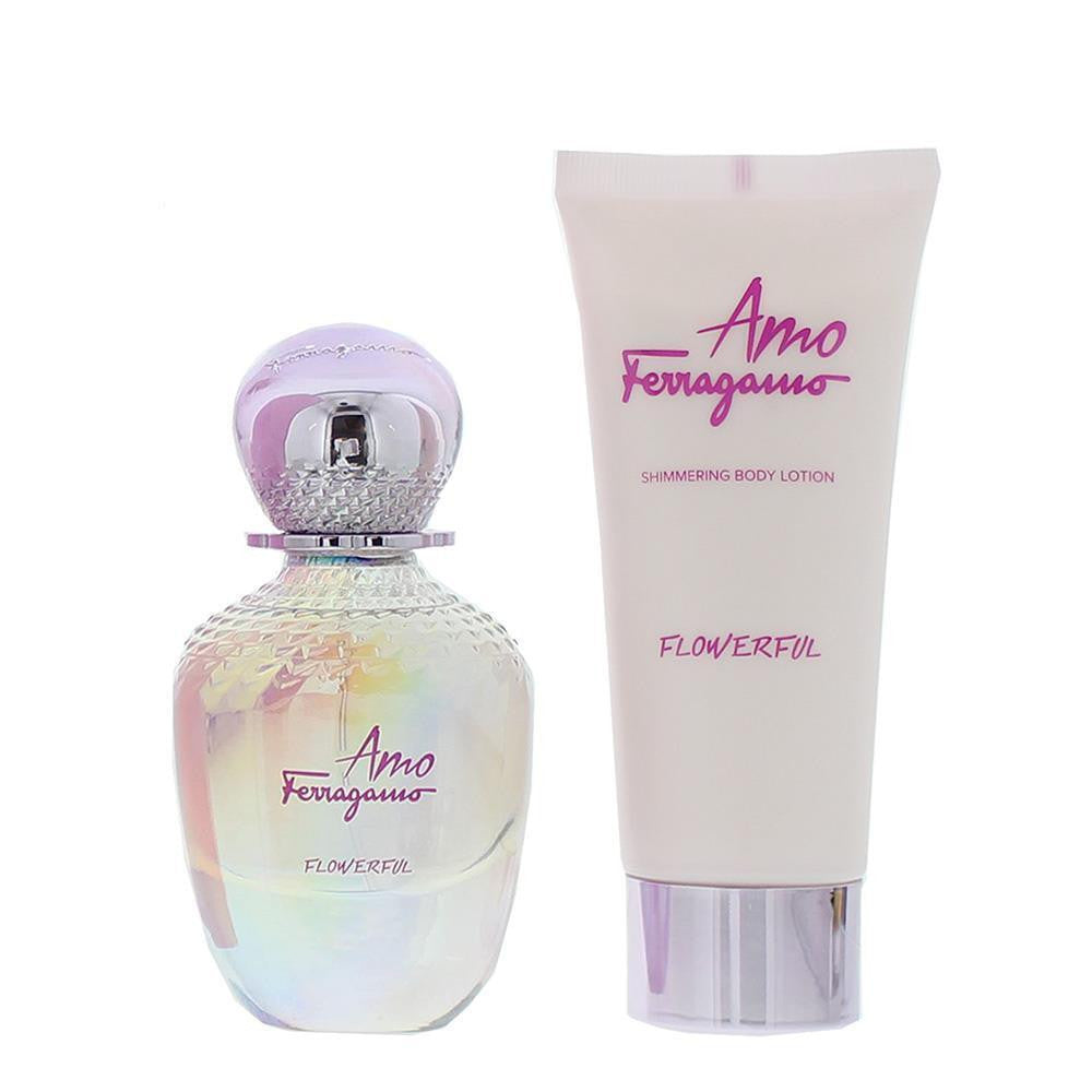 Salvatore Ferragamo Amo Ferragamo Flowerful Gift Set 50ml EDT Spray + 100ml Body Lotion