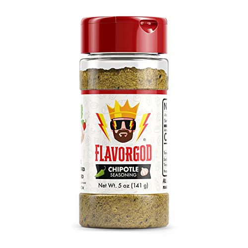 Chipotle Seasoning Mix by Flavor God - Premium All Natural & Healthy Spice Blend for Grilling Chicken, Beef, Seafood, Vegetables, Salad, Tacos, Pizza, & Pasta - Kosher, Gluten-Free