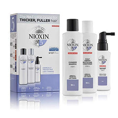 Nioxin 3 Part System No.5 Gift Set 3 Pieces - Chemically Treated Hair with Light Thinning (1 x 150ml Cleanser Shampoo 1 x 150ml Scalp Therapy Revitalising Conditioner 1 x 50ml Scalp and Hair Treatment) - Sense42 Beauty and Health