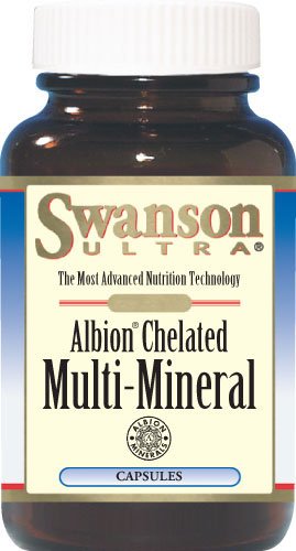 Swanson Albion Chelated Multi-Mineral Glycinate 120 Capsules