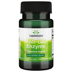 Swanson Anti-Gas Enzyme 123 Milligrams 90 Veg Capsules