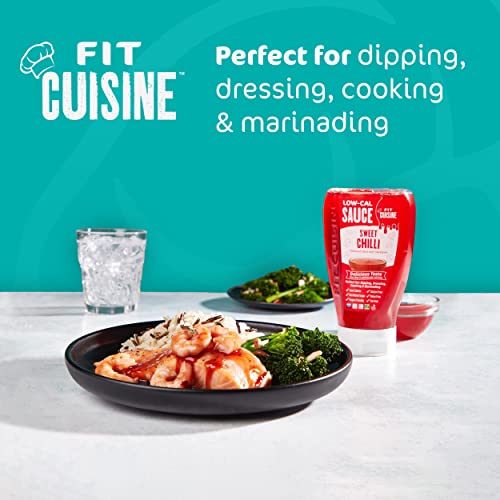 Fit Cuisine Low Calorie Sauce - Low-Cal Sauce to Support Weight Management, Low Carb Diet, Keto Friendly, Vegan, For Dipping, Dressing, Cooking, Marinading - 425ml (Tijuana Hot Sauce)