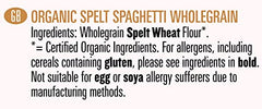 Biona Organic Spelt Wholegrain Spaghetti, 500g