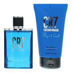 Cristiano Ronaldo CR7 Play It Cool Gift Set 1.7oz (50ml) EDT Spray + 5.1oz (150ml) Shower Gel