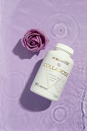 ALLDEYNN Collarose Collagen Capsules - Bovine Collagen Hydrolysate with Hyaluronic Acid, Biotin and VIT C - Anti Aging Skin Treatment - Hair Supplements for Women - 180 Caps