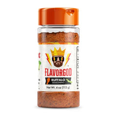 Buffalo Seasoning Mix by Flavor God - Premium All Natural & Healthy Spice Blend for Grilling Chicken, Beef, Seafood, Vegetables, Hot Wings, French Fries & Cauliflower - Kosher, Gluten-Free