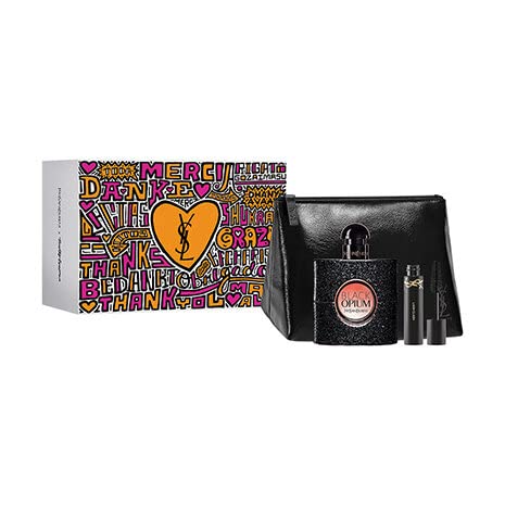 Yves Saint Laurent Black Opium Gift Set 50ml EDP + 2ml Lash Clash Mascara + Pouch