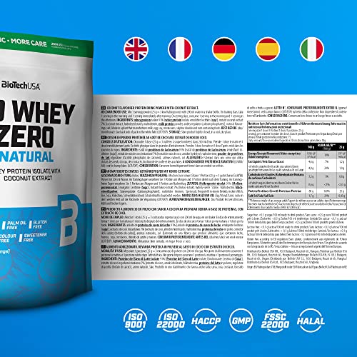 BioTechUSA Iso Whey Zero Natural Coconut - 500g