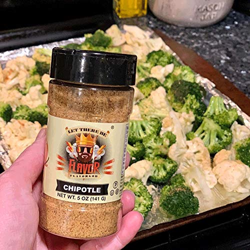 Chipotle Seasoning Mix by Flavor God - Premium All Natural & Healthy Spice Blend for Grilling Chicken, Beef, Seafood, Vegetables, Salad, Tacos, Pizza, & Pasta - Kosher, Gluten-Free