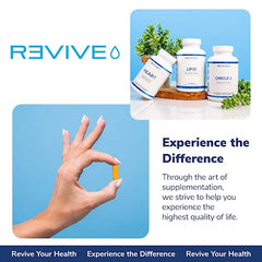 Revive AdrenalCore Adrenal Support Supplements for Fatigue 60 Vege Caps - Natural Cortisol Manager & Blocker Supplement with Rhodiola Rosea & Ashwagandha Promotes Healthy Energy Levels & Mental Performance - Men & Women - Sense42 Beauty and Health