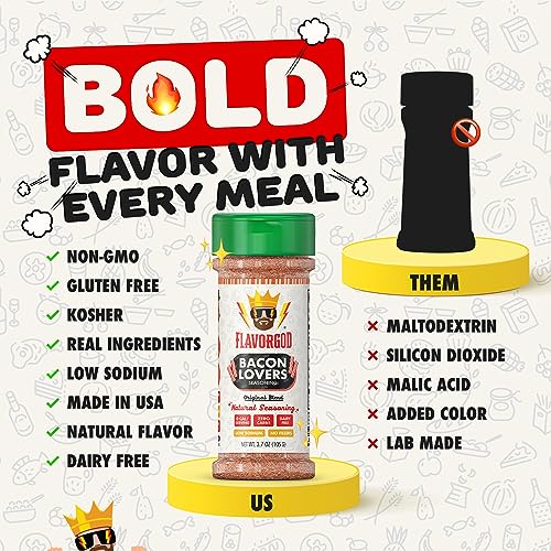 Flavor God Seasoning, 156 g, Bacon Lovers - Sense42 Beauty and Health