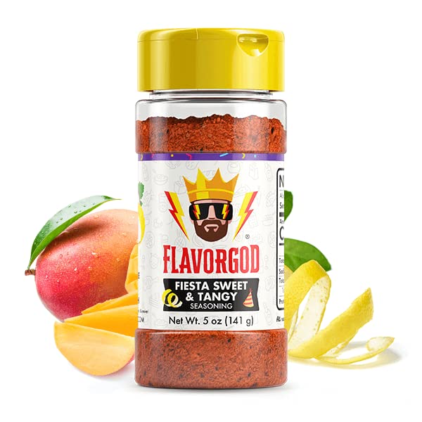 Fiesta Sweet & Tangy Seasoning Mix by Flavor God - Premium All Natural & Healthy Spice Blend for Salad, Pasta, Chicken & Seafood - Kosher, Low Sodium, Dairy- Free, Vegan & Keto Friendly
