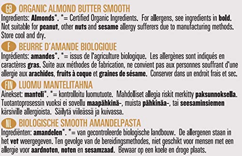 Biona Organic Almond Butter Smooth, 170g