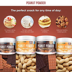 ALLNUTRITION Sugar Free Peanut Powder - Low Fat Peanut Butter - No Sugar Peanut Cream with 50% Protein - Low Calorie Sweets - No Palm Oil - Vegan and Keto Friendly - 200g Chocolate