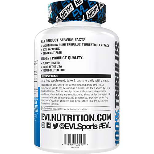 EVLution Nutrition  100% Tribulus, 650mg - 60 vcaps