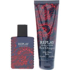 Replay Signature Red Dragon Gift Set 50ml EDT + 100ml Aftershave