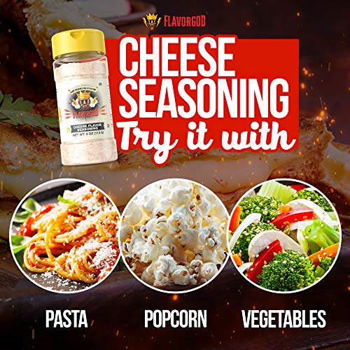 Flavor God Seasoning, 113 g, Cheese Flavour - Sense42 Beauty and Health