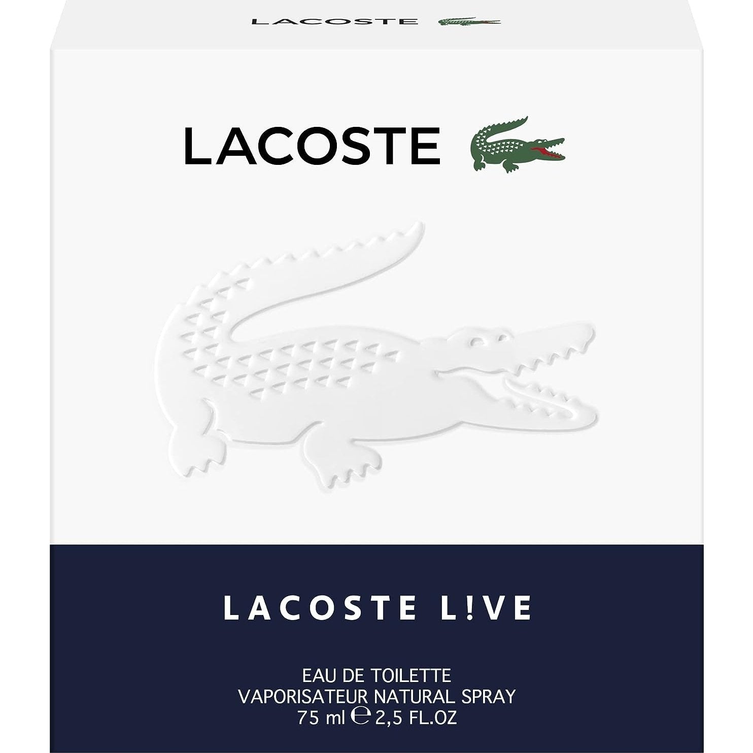 Lacoste Live Eau de Toilette 75ml Spray