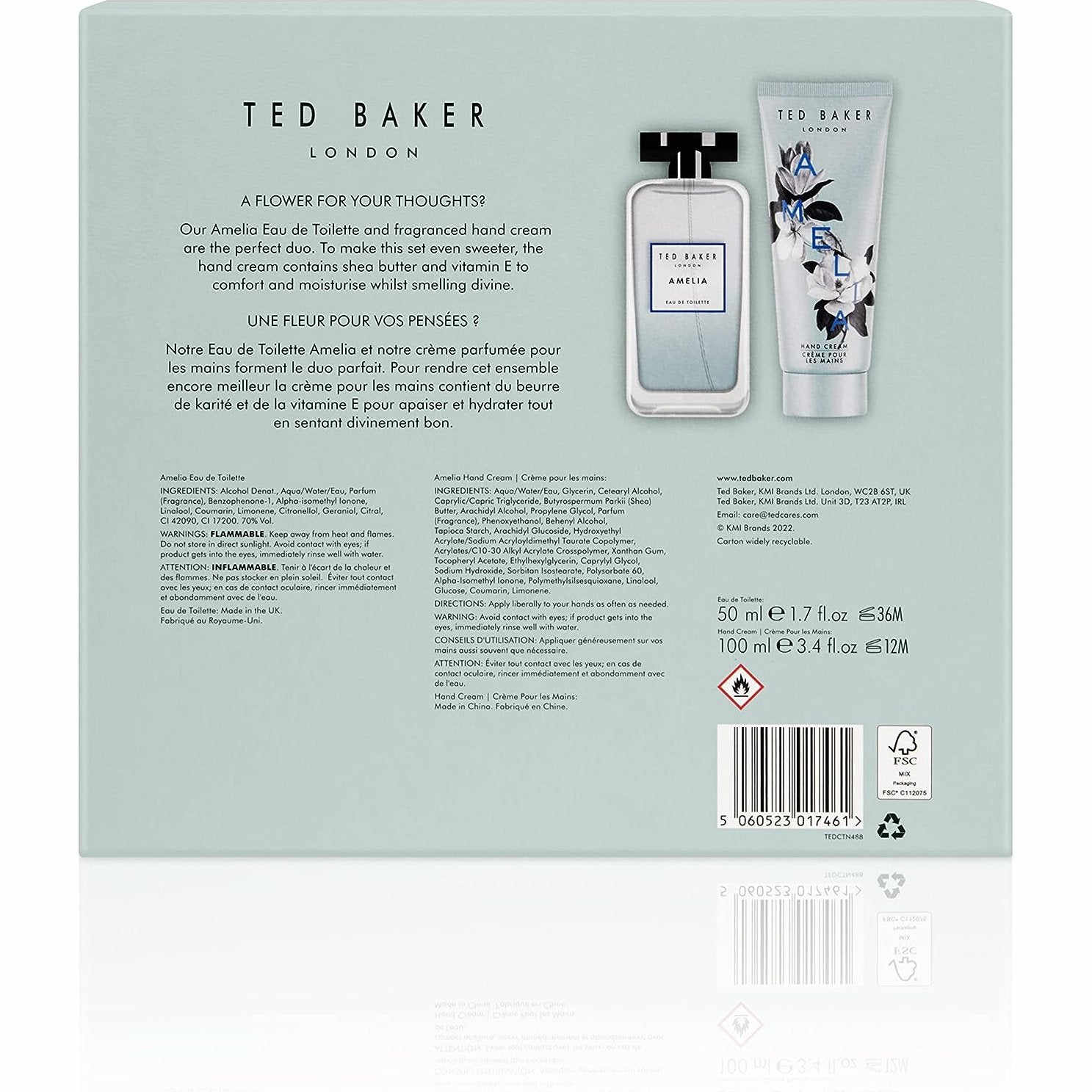 Ted Baker Amelia Gift Set 50ml EDT + 100ml Hand Cream