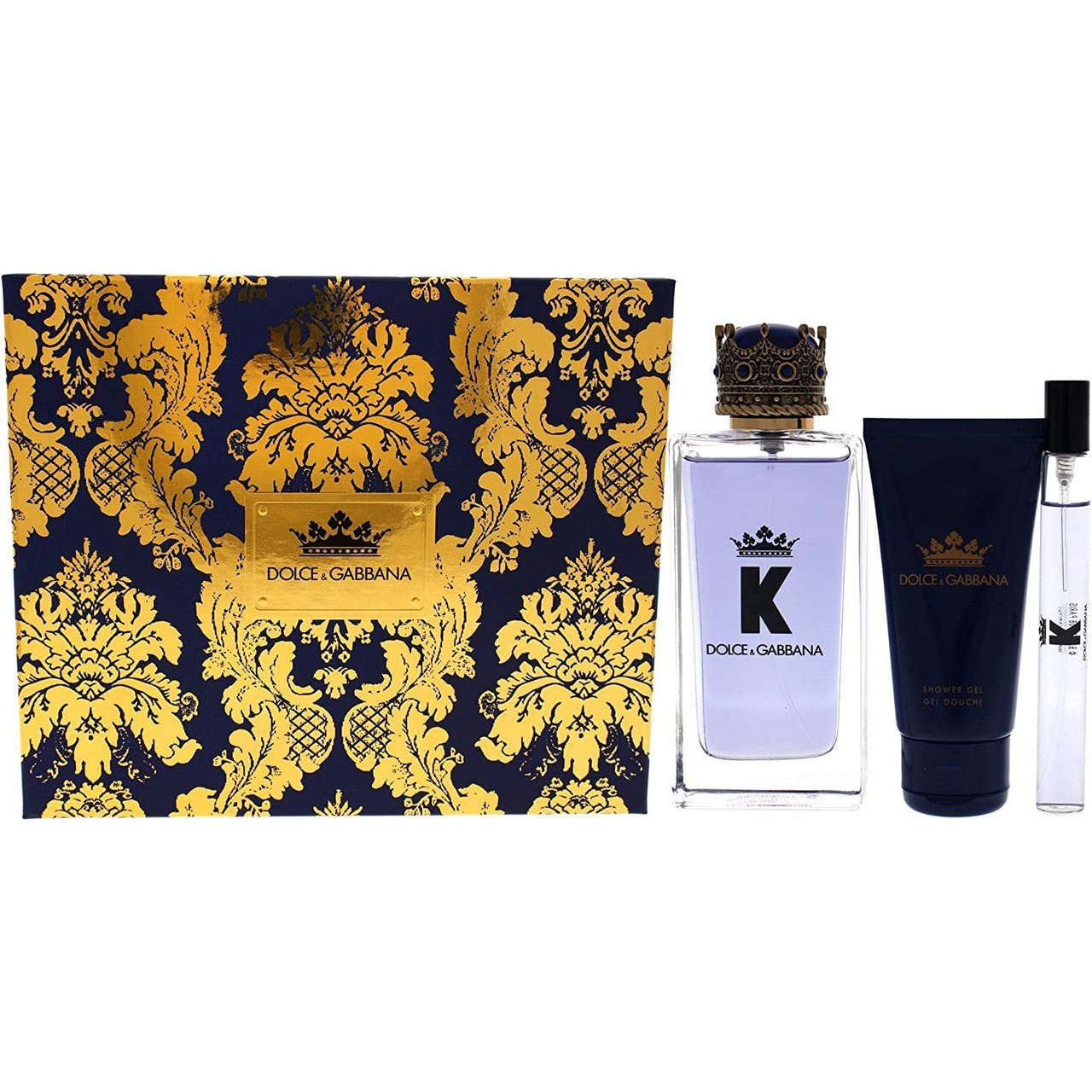 Dolce & Gabbana K Gift Set 100ml EDT + 10ml EDT + 50ml Aftershave Balm