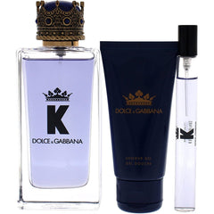 Dolce & Gabbana K Gift Set 100ml EDT + 10ml EDT + 50ml Aftershave Balm