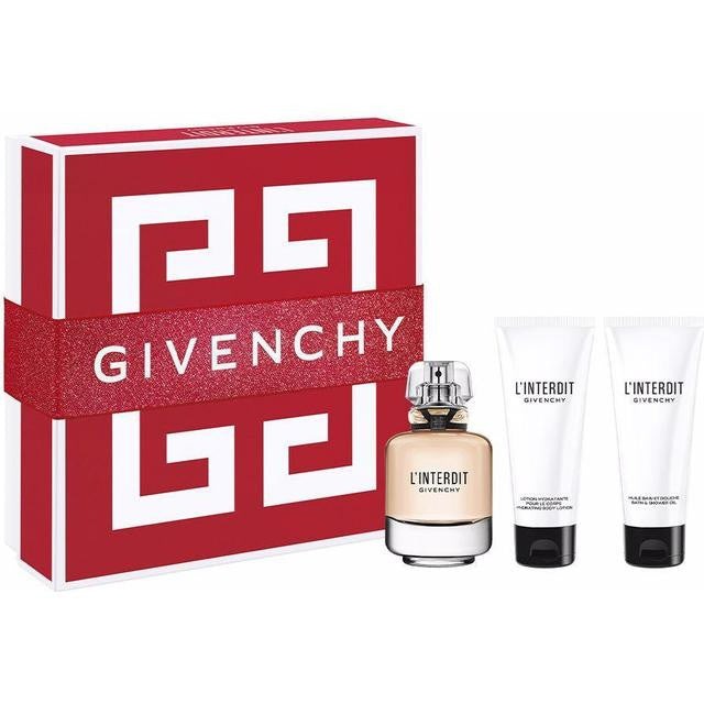 Givenchy L'Interdit Gift Set 80ml EDP + 75ml Shower Gel + 75ml Body Lotion