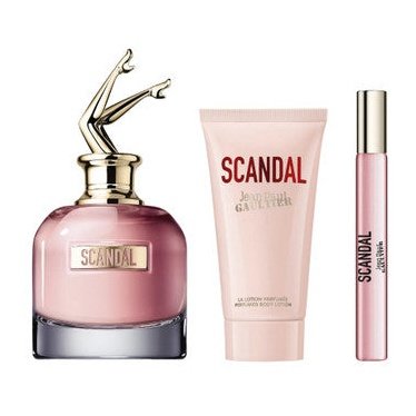 Jean Paul Gaultier Scandal Gift Set 80ml Eau De Parfum + 75ml Body Lotion + 10ml EDP