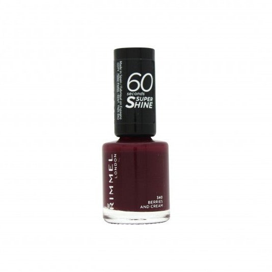 Rimmel 60 Seconds Super Shine Nail Polish 8ml - 340 Berries And Cream