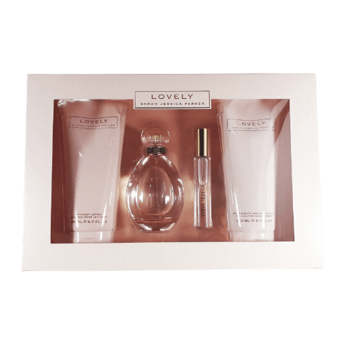 Sarah Jessica Parker Lovely Gift Set 100ml EDP + 200ml Shower Gel + 200ml Body Lotion + 15ml EDP